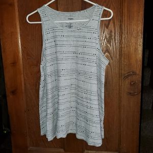 Gray Sonoma tank with star print